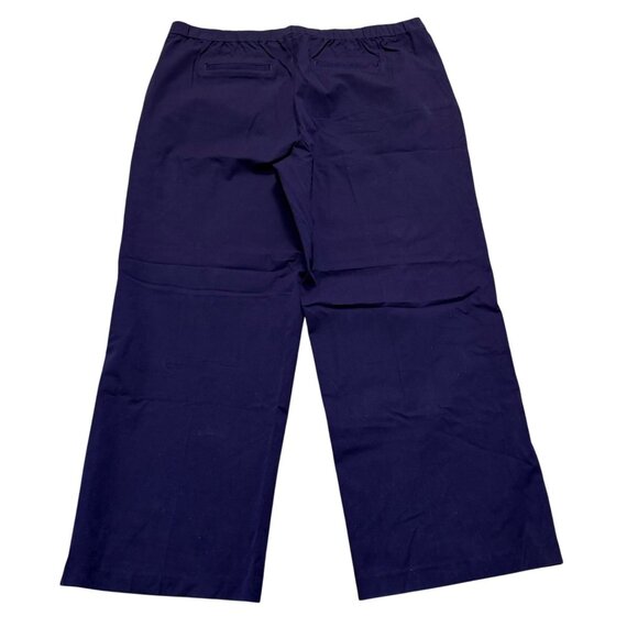 Isaac Mizrahi Wide Leg Pants Plus Size 24 Lilac Purple Stretch 24/7 Pull On - Picture 3 of 16